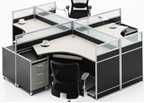 Modern Style Premium Staff Partition Workstations Office Desk (PS-AWK-014)