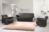 Modern Design Wood Area Seating PU Leather Leisure Home Sofa