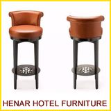 High Back Classical Bar Chairs and Bar Stools for Hotel Furniture