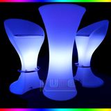 Rainbow Bar Table Bar Chair Color Change Table and Chair