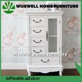 Modern White 5 Drawer Cabinet for Display (W-B-A1010)