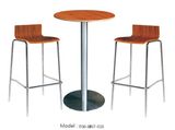 Solid Heavy Duty Stainless Steel 4 Leg Bar Stool Wholesale Tall Bar Stool with Table Set