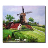 Netherlands Landscape Oil Painting for Home Decor