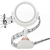 LED Lighted Musical Makeup Mirror with Bluetooth Speaker