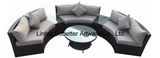 6PCS Deluxe Rattan Sofa Set