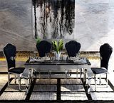 Most Popular Big Size 8 Seater Dining Table with Metal