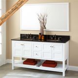 Fed-356 Unique White Finishing Solid Wood Bathroom Cabinets