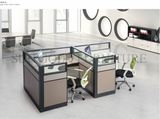 Wooden Office Furniture 4 Seats L Shape Partition Workstation (SZ-WST832)