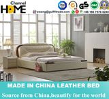 New Classic Royal Bedroom Furniture Leather Bed for Home Furniture (HC903)