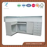 Wood and Glass Cashier Desk or Checkout Desk