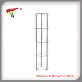 5-Tier Clear Glass Corner Table for Living Room Furniture