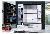 Living Room Furniture Wood White Black Hall Wine Cabinet TV Cabinet