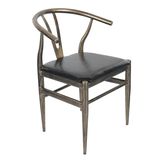 PU Upholstered Metal Stacking Chair