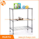 Hot Sale 3-Tier Chrome Kitchen Laundry Wire Metal Storage Shelving