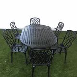 Terrace Table and Chairs The Cast Aluminum Material