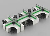 Latest 10 Seats Office Workstation Designs L-Shaped Desk Cheap (SZ-WS905)