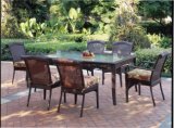 6-Seater Classic Rattan Dining Table Sets Wf050028