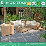 Rattan Sofa Set with Cushion 3-Seater Outdoor Sofa (Magic Style)