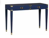 Chinese Lacquered Console Table with Brass Detail Lwd534