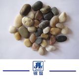 Natural Polished Multicoloured Pebble for Garden Paving/Outside Flooring