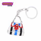 Popular Girls Jewelry Fashion Handbag Keychain Decoration for Bag China