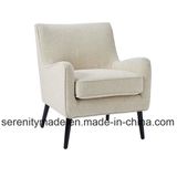 European Style Beige Single Recliner Sofa Chairs in Velvet Fabric/Lleather/Linen