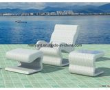 Beach Aluminum Rattan Sun Lounger