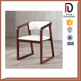 Nordic Style White Wax Wood Sitting Room Chair Grace Coffee Chair