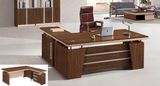 Walnut Wooden Furniture L Shape Office Table