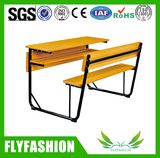 Detachable Wood Double School Desks for Sale School Furniture (SF-42D)