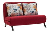 3 Folded Solid Love Seat Sofa in Simple Style