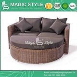 Wicker Daybed Rattan Sunbed Sun Bed Bench Daybed Leisure Daybed Double Sofa Balcony Daybed Deck Daybed Outdoor Furniture Patio Furniture (Magic Style)