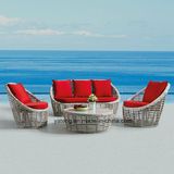 High Back Top Quality Cheap Synthetic Rattan Outdoor Garden Furniture Sofa Set (YT623)