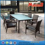 Synthetic Wicker Outdoor & Indoor 6 Seats Rattan Dining Set