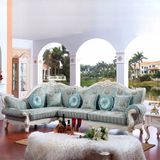 Wood Corner Sofa with Table for Living Room Furniture (801)