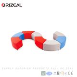 Orizeal S Shaped Fabric Modular Sofa (OZ-OSF030)