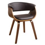 Faux Leather Bentwood Dining Chair (W15857-4)