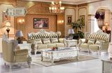 2017 Home Furniture Dubai Royal Leather Tufted Sofa Couch, Wooden Sofa Set Designs