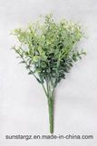 PE Start Flower Eucalyptus Artificial Plant for Home Decoration (47087)