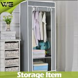 Easy Clean Bedroom Folding Portable Canvas Simple Wardrobe