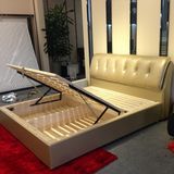 Functional Storge Solid Wood Leather Bed (SBT-11)