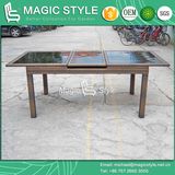 Auto-Extension Table 160/210cm Wicker Dining Set (Magic Style)