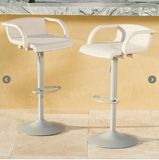 White Garden Patio Rattan Furniture Outdoor Bar Stools (FS-WBS001 white)