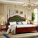 Bedroom Set with Wood Bed and Dresser