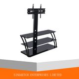 Big TV Stand Metal Frame with Glass