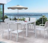 Garden Rattan Outdoor Wicker Patio Home Hotel Office Restaurant Venice Dining Table and Chair (J675)