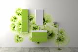 Wall Mounted Marble Bathroom Furniture Solid Surface Bathroom Cabinet Vanity