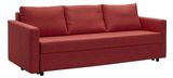 Three Seats Fabric Sofa Bed with Large Strage/Drawer