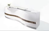 Curved Shaped Reception Table Design (HF-R026)