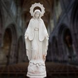 Hot Sale 2018 Virgin Mary Marble Statue Sculpture of Church Decoration
